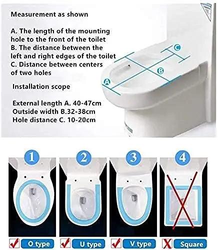 Dead Silent Soft Close Toilet Seat With Quick Release Hinges And Automatic Lowering Featuring Ergonomic Contour and Heavy Duty Mounting for A No Sweat Family Bathroom Glow Up measurements and installation guide.