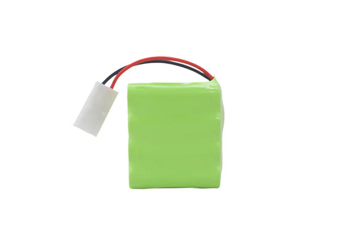 9.6V 2800mAh NiMH RC battery pack with Tamiya plug, lightweight design for toy tanks and RC vehicles, front view