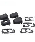 Upgrade Your Ride With This Super Cool Car Door Handle Ends Cap Trim Kit That Snaps Right On For Peop, 307 C2 And C3 Models To Make It Look Fresh With A Smooth Black Finish That Looks Lit. 8-piece black plastic set