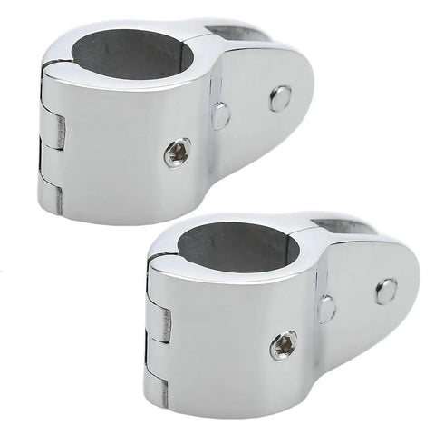 1 Inch Boat Bimini Top Hinged Jaw Slide Rail Mount Stainless Steel 316 Marine Hardware Pair With Locking Screw