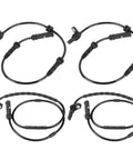 Four Piece Abs Wheel Speed Sensor Kit For Bmw Front And Rear Anti Lock Braking System with wires and connectors.