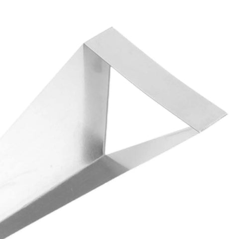 Close-up of triangular blade showing V shape channel for Non Slip Fruit Carving Knife With V Shape Channel And Triangular Blade For Precise Diy Food Art In The Kitchen Sharp Engraving Tool For Home Cooks Easy Grip Handle Versatile Vegetable And Fruit Carving Tool.