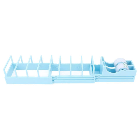 On The Go Foldable Tape Dispenser Set Includes 2 Plastic Portable Tape Holders For Office Home Box Sealing Packaging