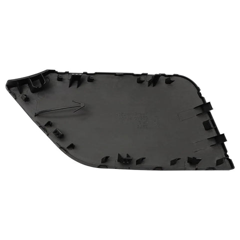 Back view of Front Bumper Tow Hook Cover For Nissan Rogue 2017 2018 2019 2020 CVT AWD FWD Hybrid Replacement with clips visible.