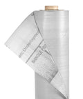 Tough As Nails Synthetic Roof Felt Roll Four By Two Fifty Grey Heavy Duty Shingle Underlayment showing rolled fabric for easy installation.