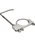Beefy Heavy Duty 4 Inch Exhaust Clamp With Hanger Kit For Cars And Trucks Universal Muffler Mounts Stainless Steel Zinc Plated Durable Auto