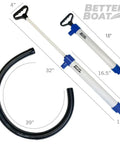 Portable Handheld Bilge Pump With 39 Inch Hose For Boats Kayaks And Dinghies No Fuss 20 GPM Water Siphon Bailer Marine Grade