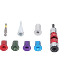 Fabater Premium Electric Wire Stripper For 6-14 Awg Solid Hard Cable. Aluminum alloy drill bit tool set with multiple attachments.