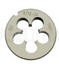 9/16-24 UNEF HSS right hand tap and die set for machine work, pro grade, durable high speed steel 9/16-24 die