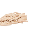 One Quarter Inch By One And A Half Inch Hardwood Dowel Pins, Straight Grooved With Beveled Ends, Imperial Dowel, shown in pile