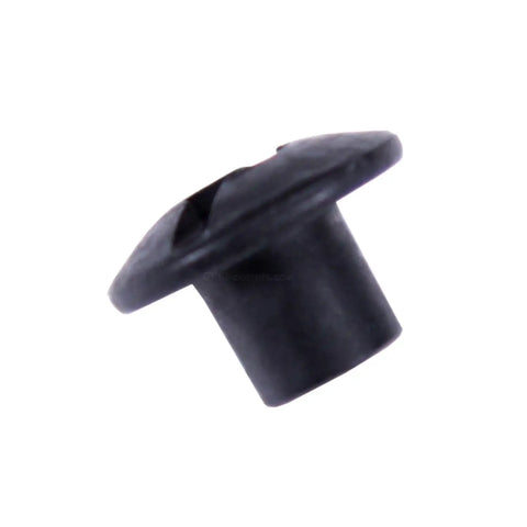 Eight Thirty Two Slotted Studs Black Oxide Finish Truss Head Hardware Quarter Inch Long for Kydex Holster Crafting close-up view