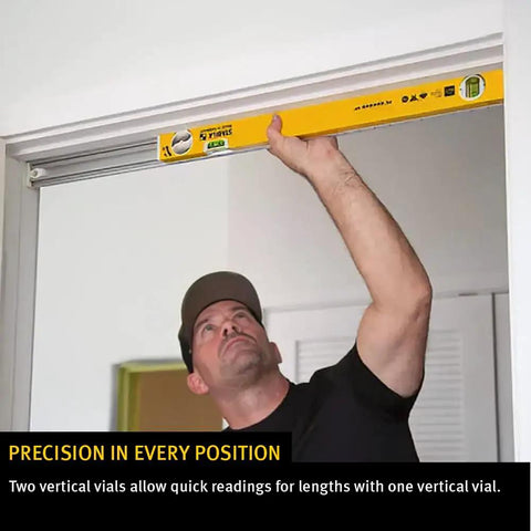 Heavy Duty Jamb Level Set Featuring 78 Inch Type 196 And 24 To 40 Inch Type 80 T Tool With Rock Solid Aluminum Frame Hella Bright Leak Proof Vials Built Tough For Daily Grind Perfect For Pro Carpentry And Diy Renovations