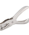 One-Hand Lever Action Paper Punch 6mm Circle Cutter For Crafts And Scrapbooking, lightweight easy use hole puncher, silver metal