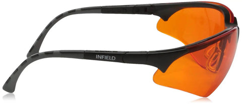 Side view of Blue Light Blocking Safety Glasses With UV 400 Protection, comfortable for computer work, with anti-fog lenses