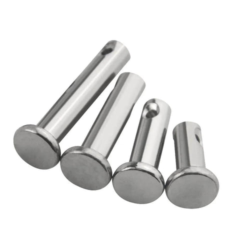 96 Piece Stainless Steel Clevis Pin Set With 12 Sizes M3 M4 M5 Flat Head and Round Head Single Hole Pins 304 Stainless Steel Rust Resistant