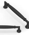 Matte Black Cabinet Pulls 10 Pack 5 Inch 128mm Solid Zinc Alloy Kitchen Cabinet Handles, sleek modern design