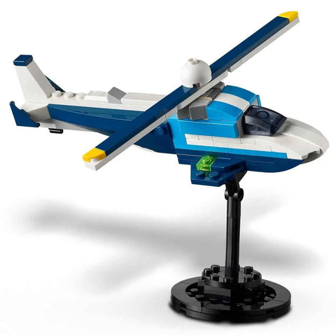 Air Racer 3 In 1 Building Set For Kids Ages 7 8 9 Build Jet Plane Helicopter And Airship With Moving Propellers And Wheels STEM Toy