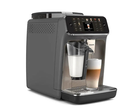 LatteGo Automatic Espresso Machine With 20 Drinks Varieties, Intuitive Touch Display, Grey Chrome Finish