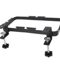 Heavy Duty Trash Bag Holder Rack With Adjustable Clamp Garbage Hook, sturdy carbon steel rack adjusts for easy garbage disposal.