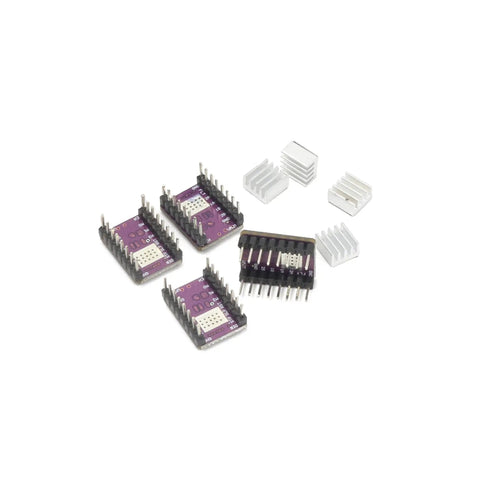 CNC Shield V3 Expansion Board With GRBL Controller Support And Solid DRV8825 Stepper Drivers For Easy No Sweat 3D Printing And Engraving Upgrades Right Now featuring four DRV8825 drivers and aluminum heat sinks.