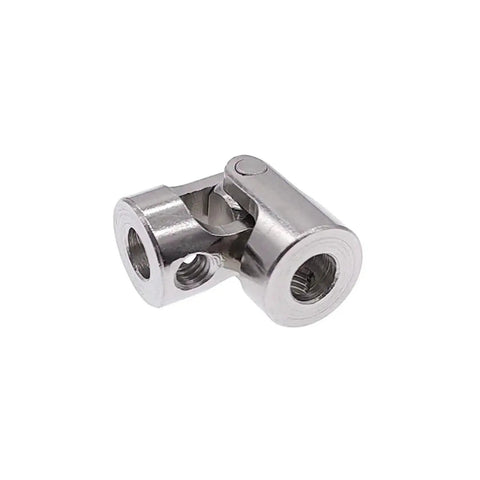 Universal Shaft Coupling Joint 23mm Length 11mm Width Steel Car Boat Model Connector For 5mm To 6mm Motors close-up view.