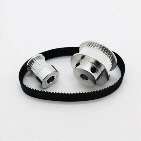 Kick Up Your 3D Printing Game With This Smooth GT2 Timing Pulley And Belt Kit Featuring A Precise 2 To 1 Reduction Gearing Setup For Zero Slip And Superior Performance On Any Build Platform. GT2 metal pulley and belt kit with 10mm belt