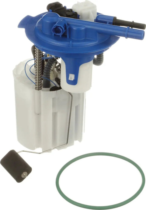 Built Tough Fuel Pump Module Assembly To Oe Standards with blue top and green seal ring for reliable vehicle performance.