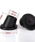 Heavy Duty Chair Leg Caps 4 Pack Rubber Feet Pads With Anti Slip Slope Tips For Commode Chair And Home Use 28mm Durable Protectors