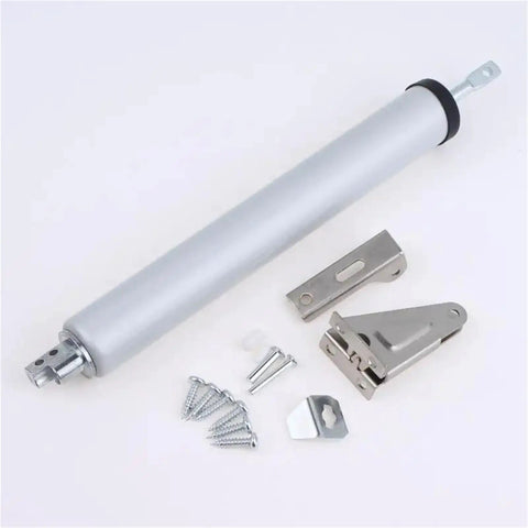 Slam-Free Pneumatic Door Closer Kit With 35Kg Capacity Adjustable Speed And Soft Close Action Stops Door Slams with mounting hardware