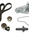 Timing Belt Kit With Water Pump For Acura CL MDX TL Honda Odyssey Pilot, showing timing belt, pulleys, and pump components.