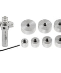 Top Shelf Rabbeting Router Bit Kit With Seven Size Precision Collars and triple cutter assembly for precision woodworking.
