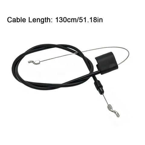 Rugged Build Lawn Mower Control Cable Replacement 583547901 Mechanical Brake Wire Linkage in black, 130cm length, for Husqvarna mowers.