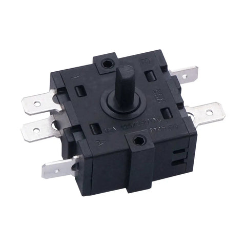 Two Pack Rotary Switch 125 250 VAC 16A Four Position Three Speed Heater Switch With Knob Latching Action For Electric Heaters And Fans