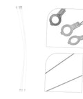 Get Your Sealer Back In Action With This Top Notch Heat Sealer Element Replacement Strip, featuring silver nichrome wires and metal connectors.