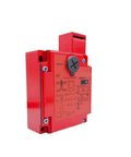 Rock Solid Industrial Safety Door Switch With Solenoid Guard Lock And Hardcore Interlock System Built For Heavy Use, red zinc body.