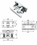 Beefy Double Roller Catch Heavy Duty Spring Loaded Latch Pin Push To Open Door Lock For Trailers RV Cabinets Sheds Zinc Alloy Durable Quick Release Holder With Screws