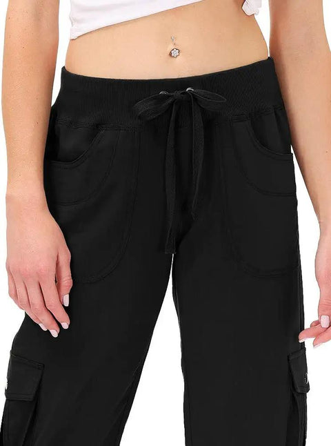 Women's Hiking Cargo Shorts With Quick Dry Fabric Multiple Pockets And Zipper Closure Built For Boating And Camping in Black XL