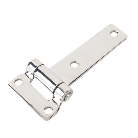 Close-up of T Shape Door Hinge 304 Stainless Steel Heavy Duty Beefy Smoother Operation High Load Capacity for RV Van Cabinet