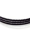 Top Shelf Sk5 Carbon Steel Bandsaw Blades Two Pack compatible with Scheppach, showcasing 6.5mm wide, sharp teeth for heavy duty use.