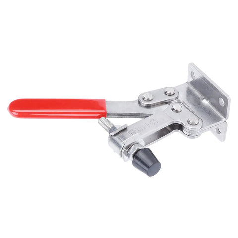 Horizontal Toggle Clamp Stainless Steel 500 Lb Holding Capacity For Welding And Positioning With Arrow Storage Case, red handle