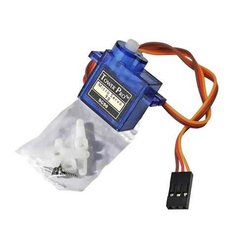 Ten Pack 9G Micro Servo Motors Kit For Arduino Projects And SG90 Micro Servos with metal gears and accessories in clear packaging