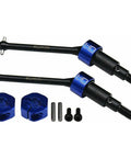 Solid Upgrade Steel Rear Cvd Axles And Drive Shafts Built Tough to Smash Weekend Tracks Next Level Cnc Machined Axle Set with Aluminum Hubs