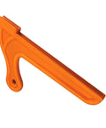 Safety Long Push Handle Wood Push Block For Table Saw And Jointer Heavy Duty Woodworking Push Block Tool in bright orange