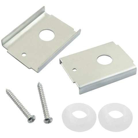8 Piece Bi Fold Door Repair Bracket Kit For 1 And 3 Eighths Inch Folding Pocket Barn Doors With Screws And Silicone Gaskets Carbon Steel Heavy Duty Fixes For Smooth Sliding Bifold Panels
