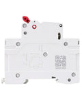 Back view of Double Pole DIN Rail MCB 6kA Miniature Circuit Breaker 40A 63A AC Type With CB 230/400V DIN Rail Mount features