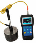 Portable Brinell Hardness Tester NDT230 With Color Screen And 7 Easy To Swap Impact Modules shown with probe and cord attached.