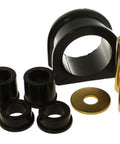 Hyper Flex Polyurethane Rack And Pinion Bushing Set For 4WD showing various black bushings and metal components