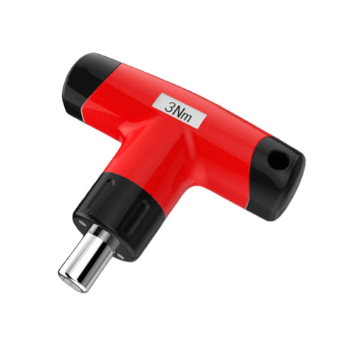 Jiawu 3Nm T Handle Preset Torque Wrench With Click Mechanism And Bits for precise tightening in home workshop.