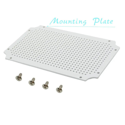 Mounting plate for Outdoor ABS Junction Box IP65 Dustproof Waterproof Electrical Enclosure with screws included