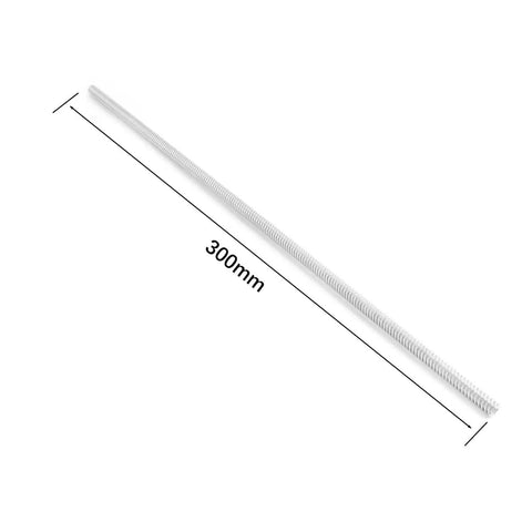 Two Lead Screws Pack 300mm 8mm Lead Screws With Stainless Steel Threaded Rod And Two Flexible Couplings For No Hassle Fast Install 3D Printer Z Axis Upgrade Kit Bundle, stainless steel rod shown.